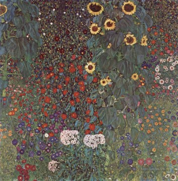  Garten Kunst - Gartenmit SonnenblumenaufdemLande Symbolik Gustav Klimt